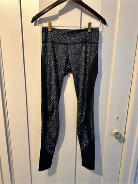 lululemon athletica Black with White Speckle Leggings